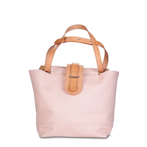 Mini Tote Bag Canvas with Skinny Flap